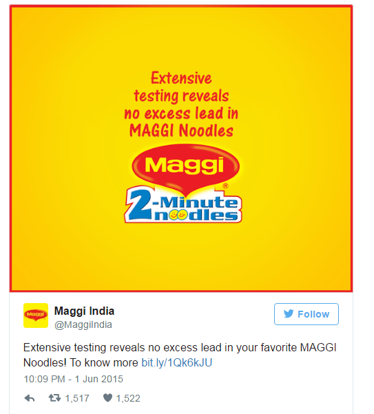 Nestle Maggi used social media