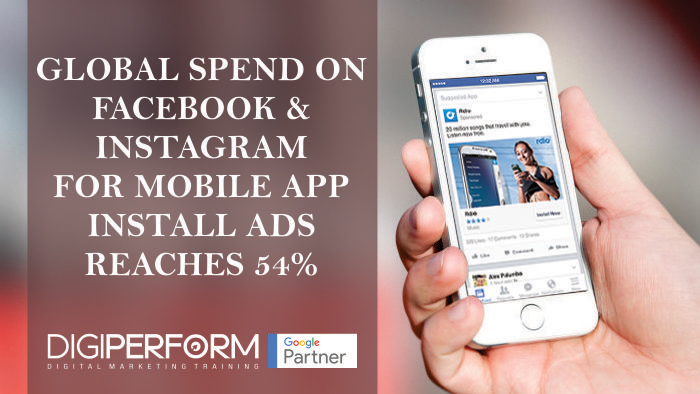 Global spend on Facebook & Instagram for mobile app install ads reaches 54%