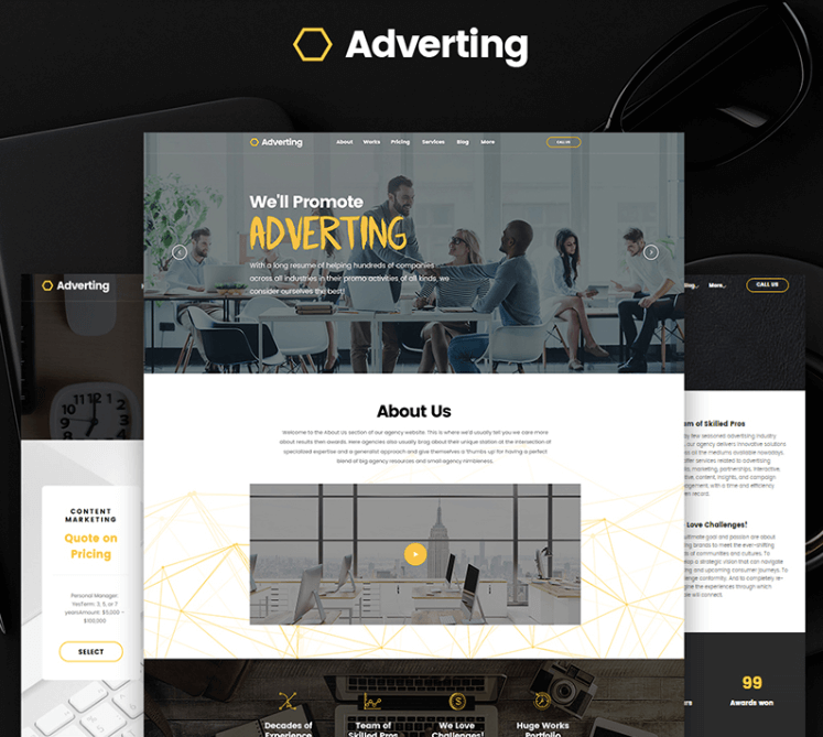 Advertising Agency WordPress Theme