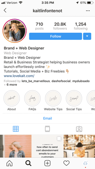 instagram for freelancer