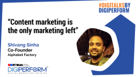 Content marketing is the only marketing left.- Shivang Sinha