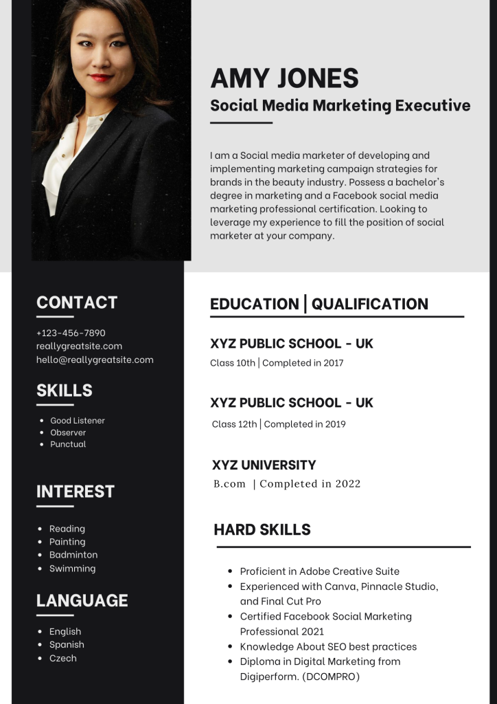 Digital Marketing Resume For Freshers- A Complete Guide