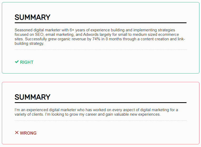 digital-marketing-resume-summary