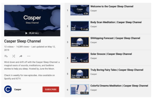 Casper: ‘Sleep Channel’ campaign