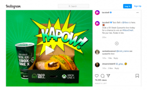 Taco Bell’s video promotion