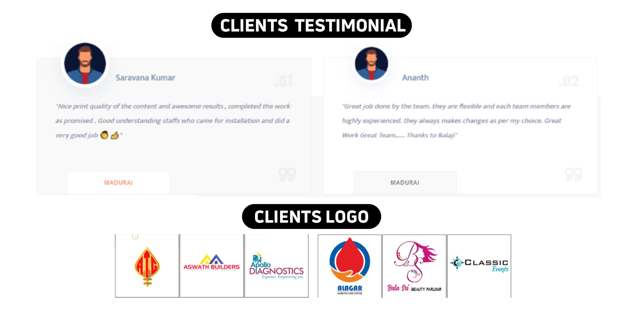 asi ads Clients Testimonials & logos