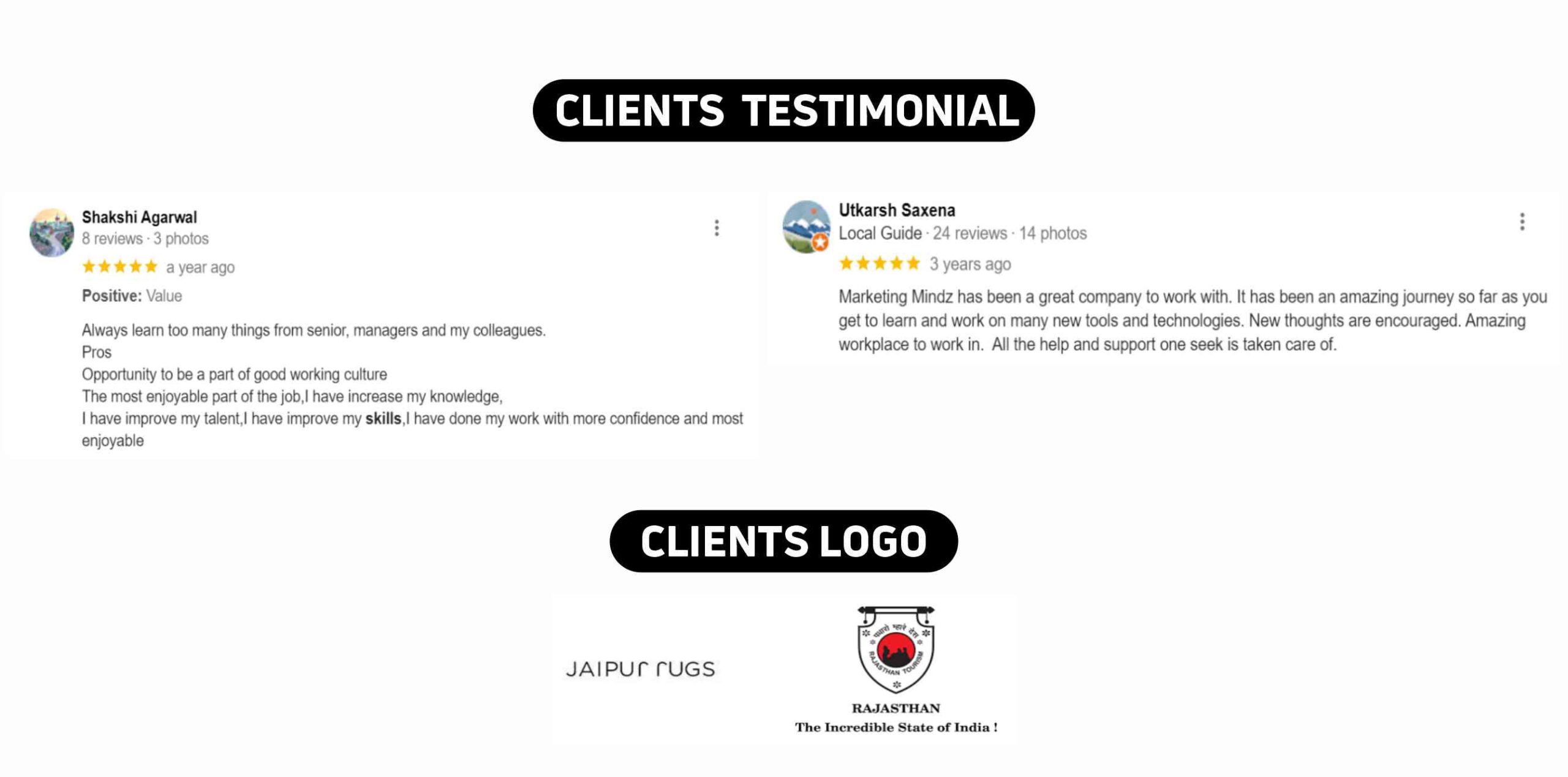 Marketing Mindz Clients Testimonials & Logos