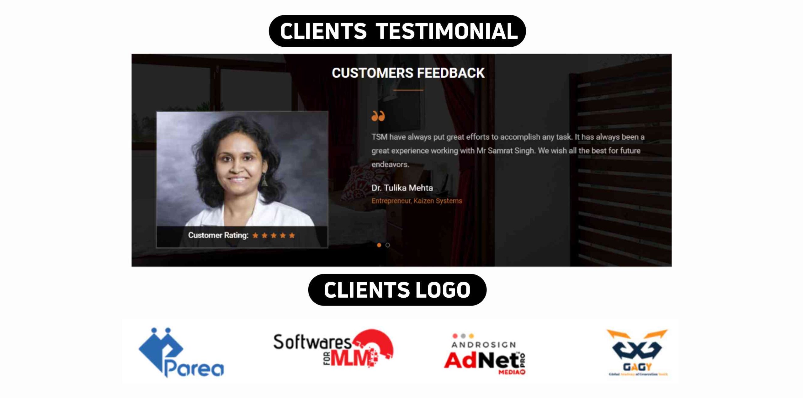 Team Samrat Multi Venture Clients Testimonials & logos
